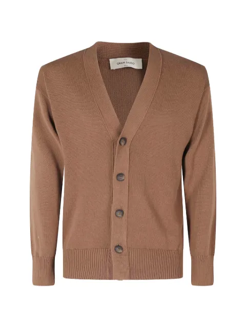 Gran Sasso fine-knit button-up cardigan
