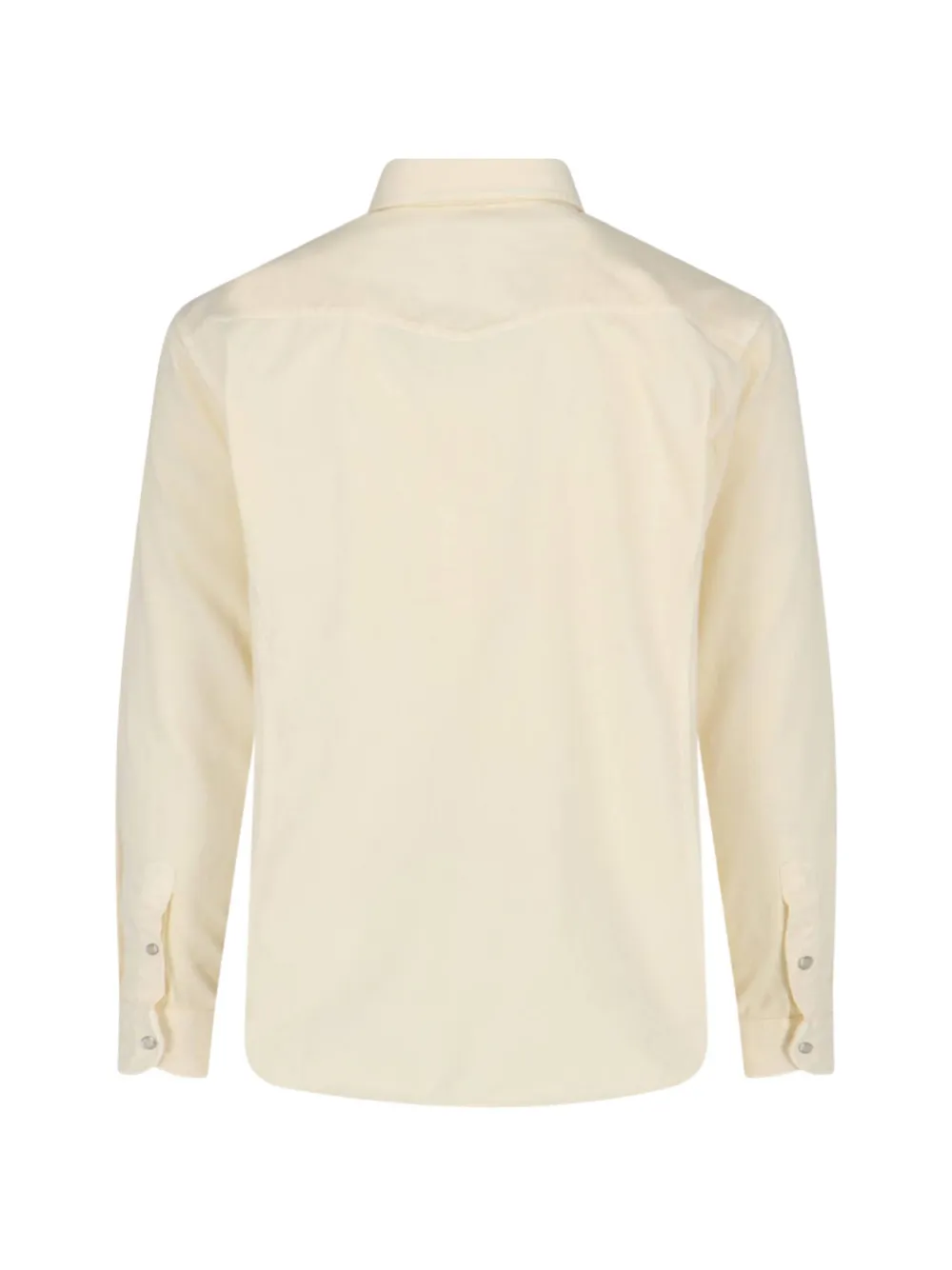 TOM FORD Overhemd met drukknoop Beige