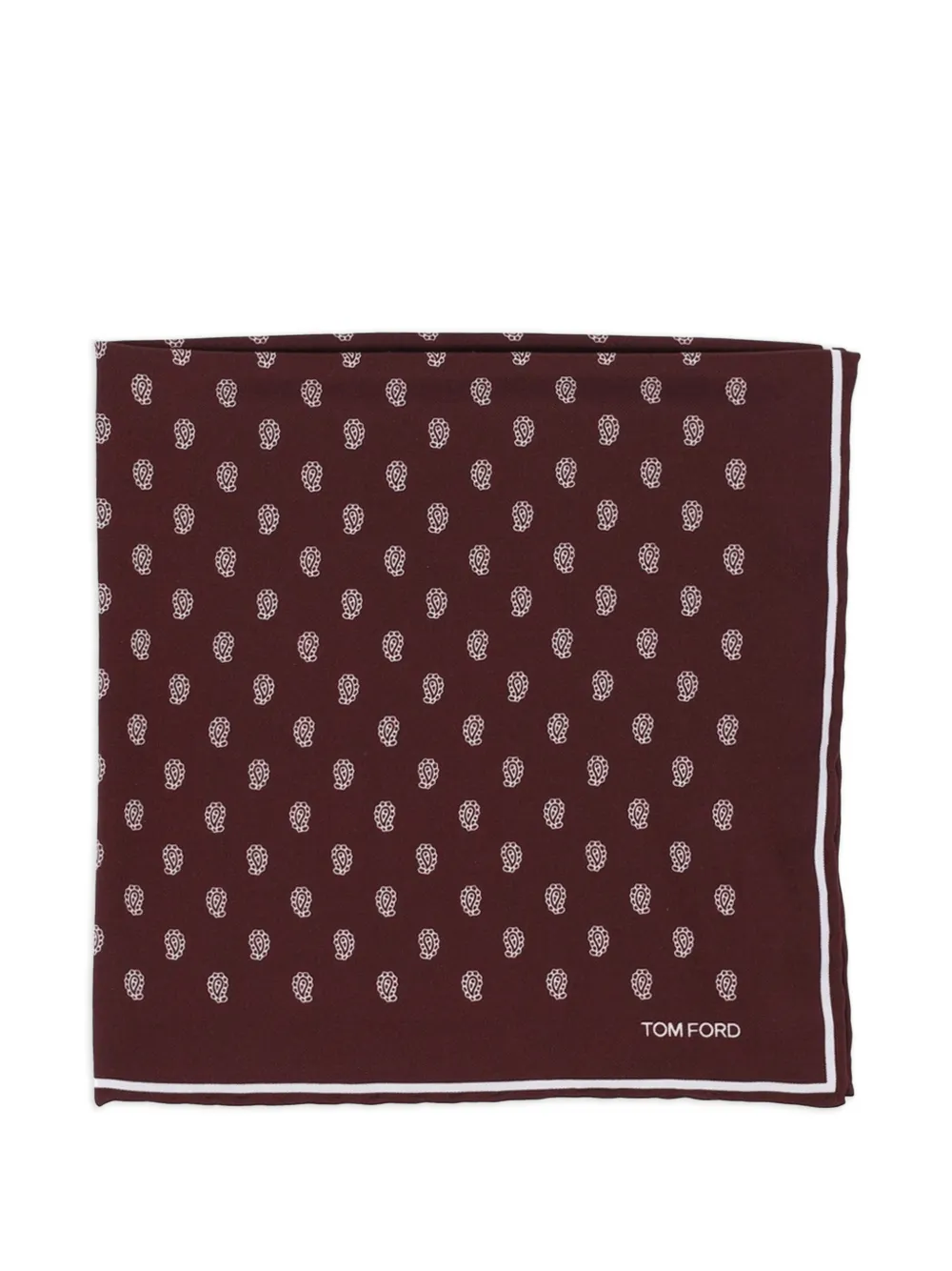 TOM FORD - paisley twill pocket square - heren - zijde - Eén