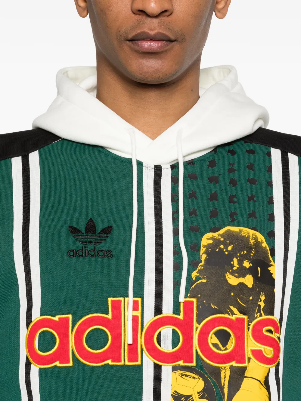 adidas Hoodie met grafische print Groen