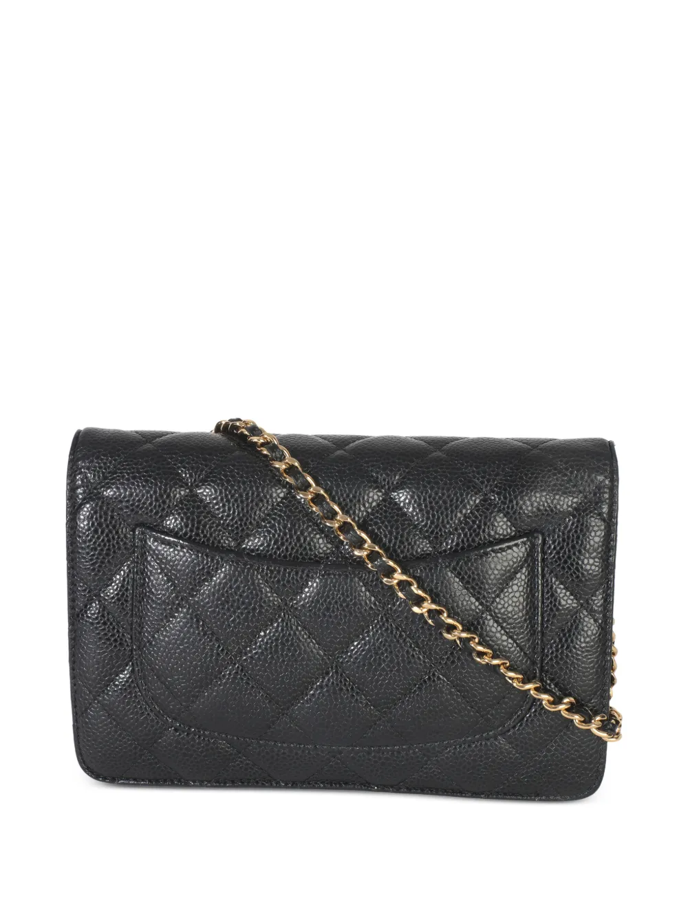  Chanel Pre-owned 2018-2019 Quilted Chain-strap Leather Bag - Black 