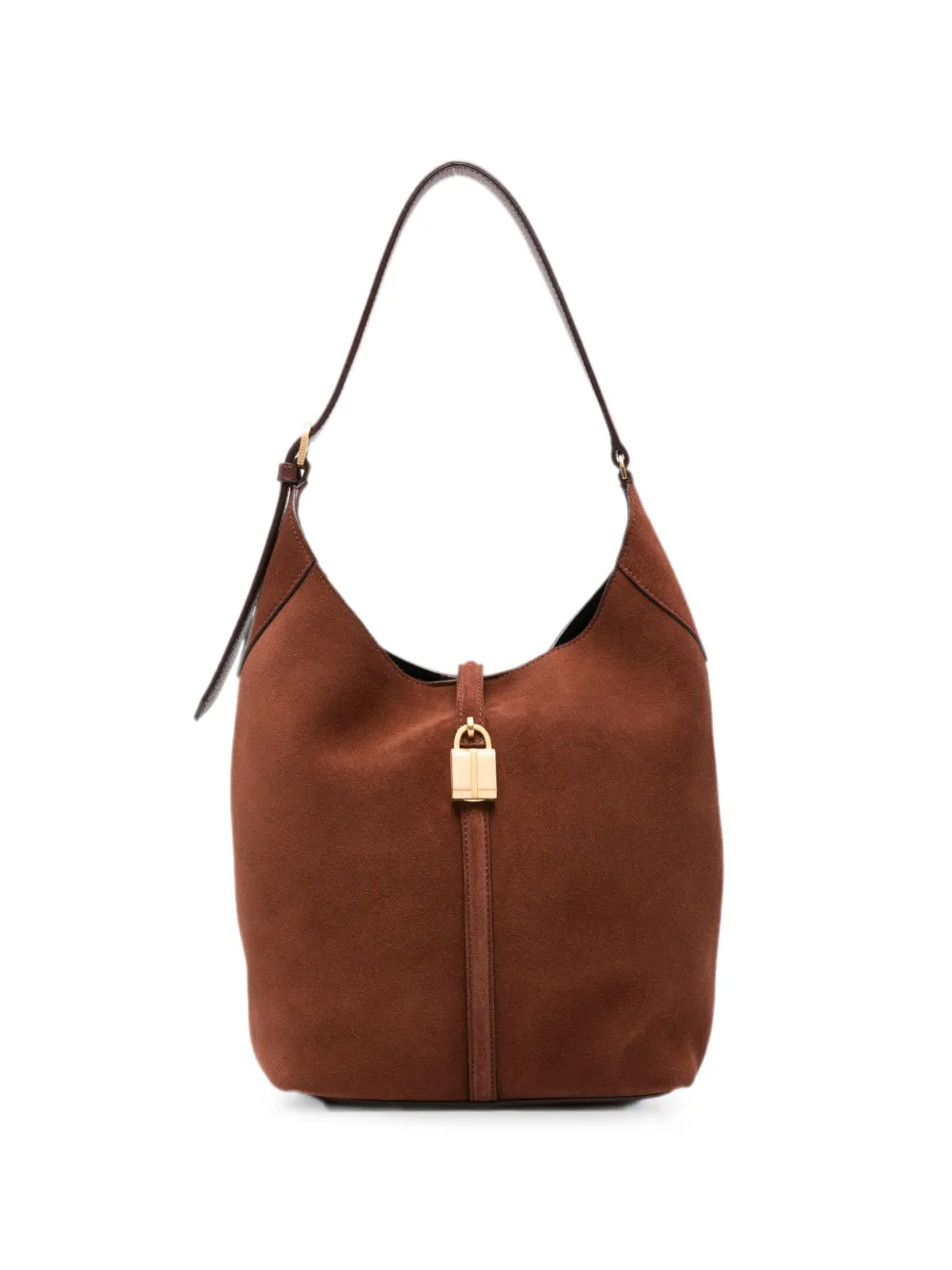 DeMellier Siena suede bucket bag - Marrone