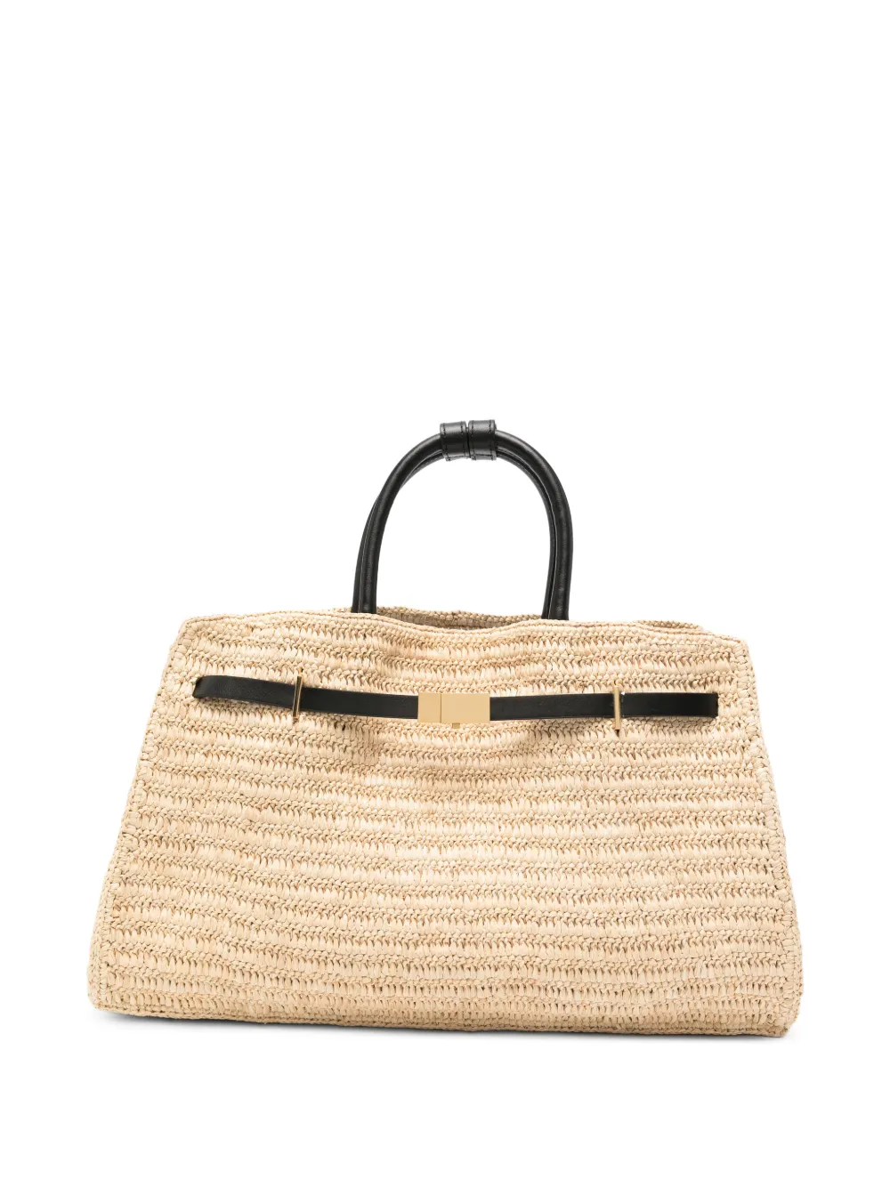 DeMellier Hudson woven tote bag - Neutrals