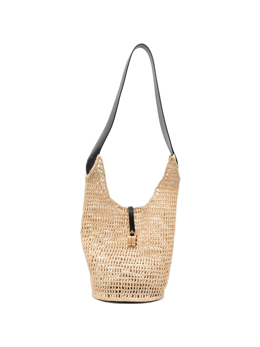 DeMellier Siena raffia shoulder bag - Toni neutri