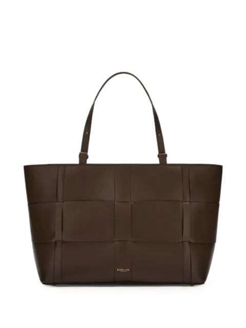 DeMellier Florence woven-leather tote bag