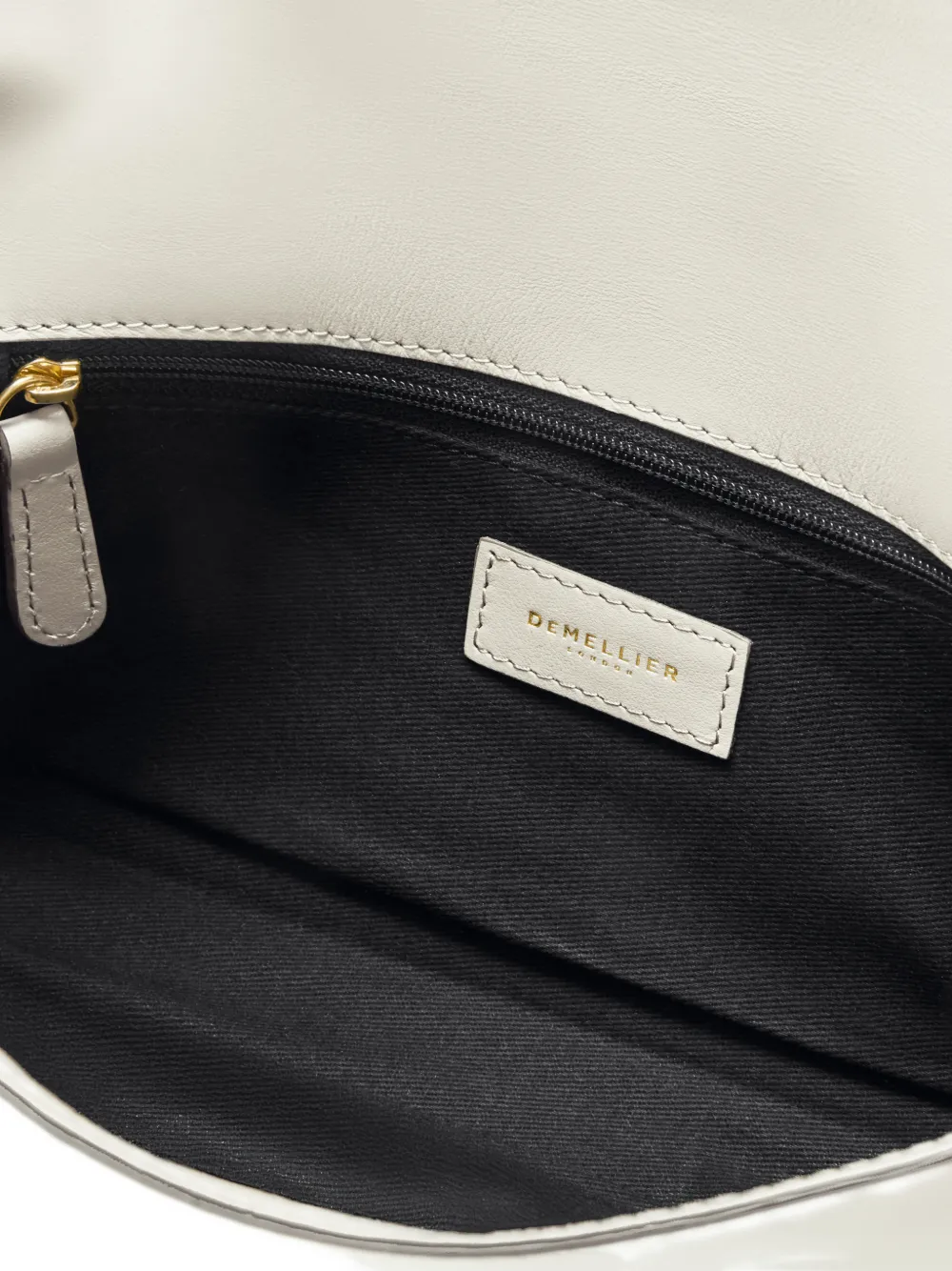 DeMellier Vancouver leren clutch Wit