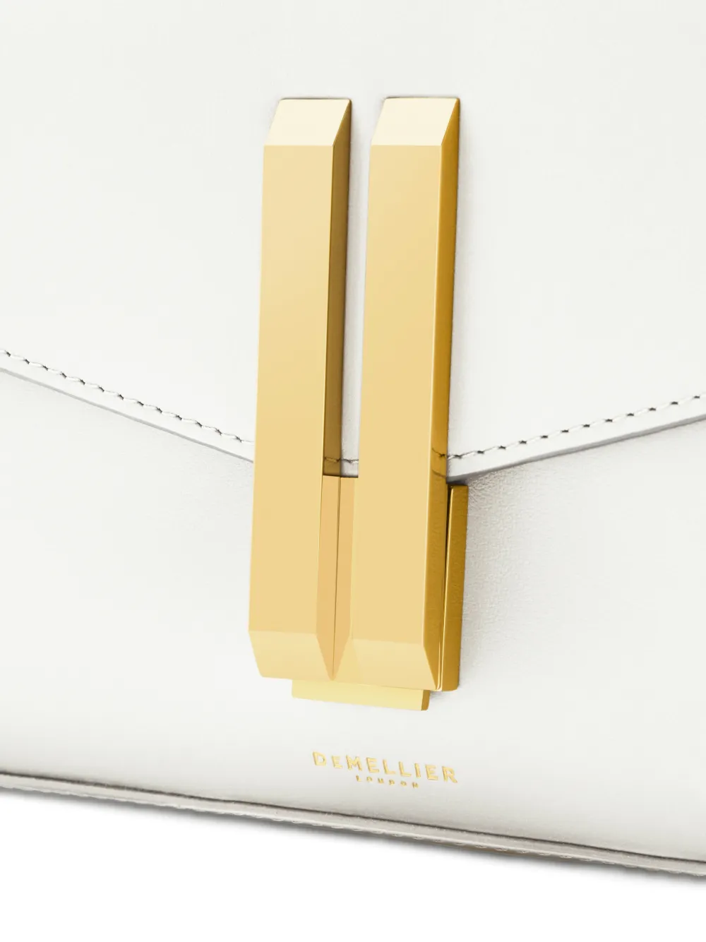 DeMellier Vancouver leren clutch Wit