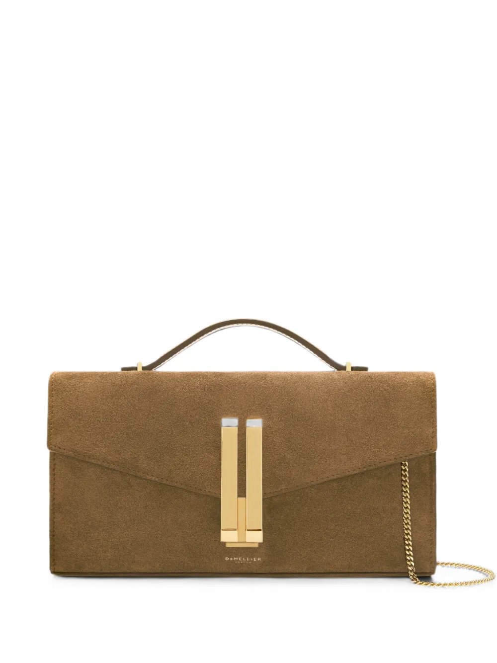 DeMellier Clutch Vancouver in pelle scamosciata - Marrone
