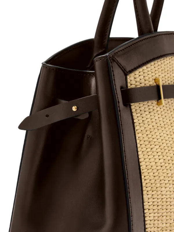 DEMELLIER トートバッグ ベージュ/ブラック DeMellier Midi Hudson Tote Bag | Neutrals | FARFETCH