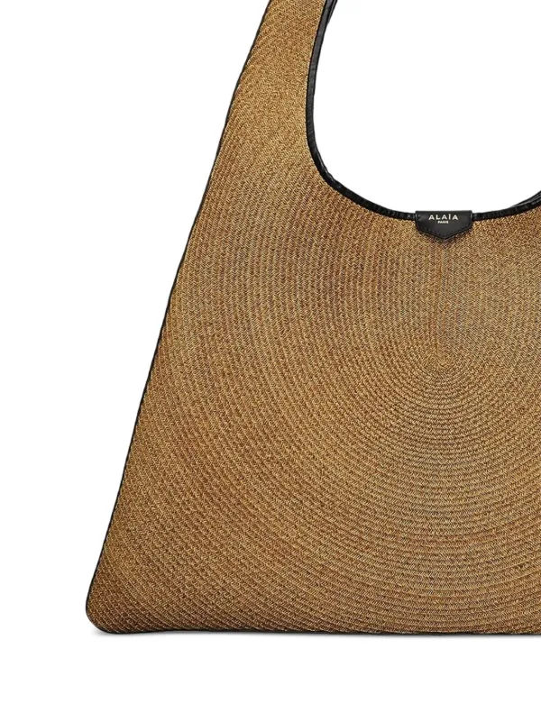 Alaïa One Piece Shoulder Bag In Paper Straw | Neutrals | FARFETCH