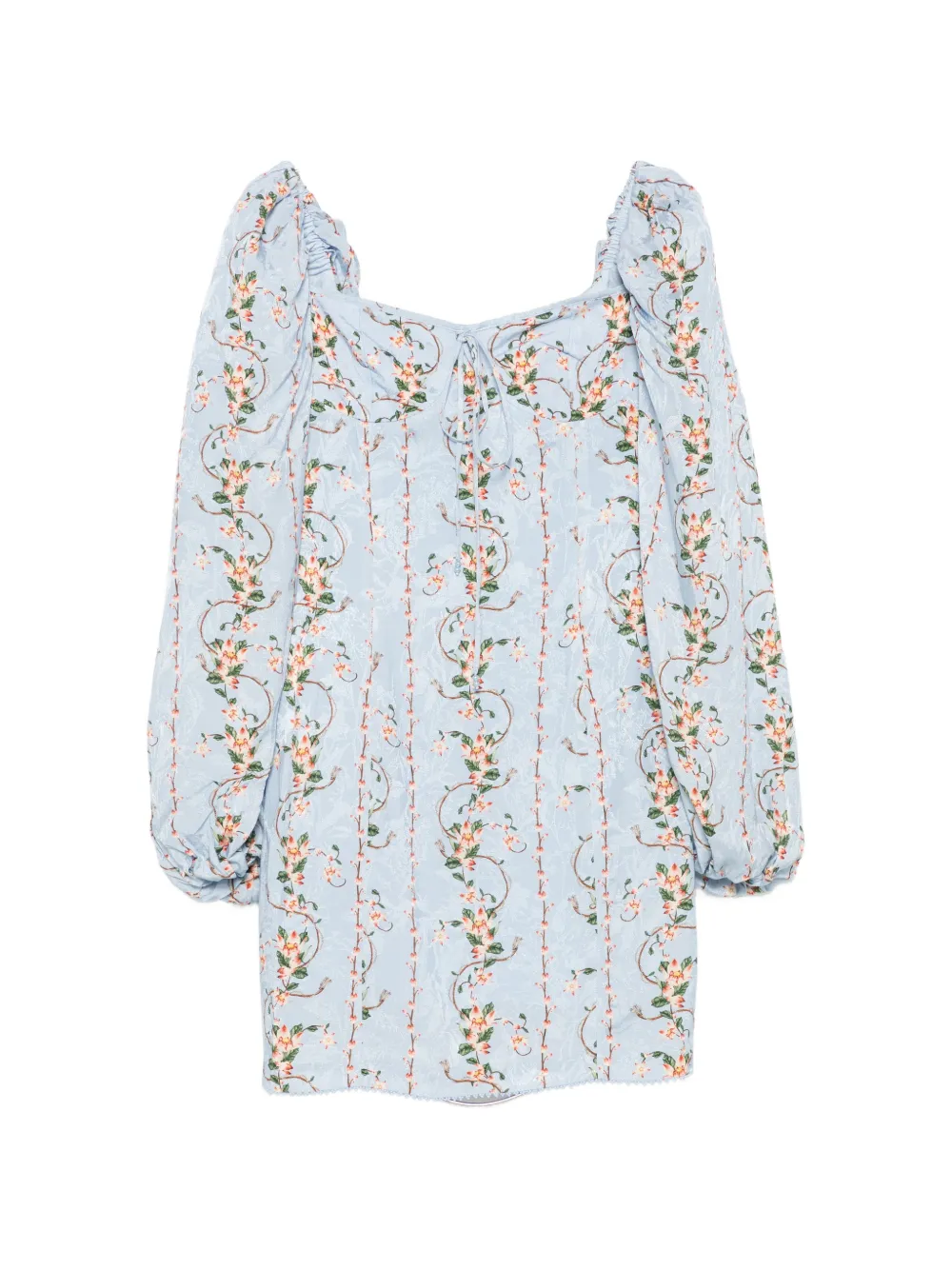 Agua By Agua Bendita Lorena floral-jacquard mini dress - Blu