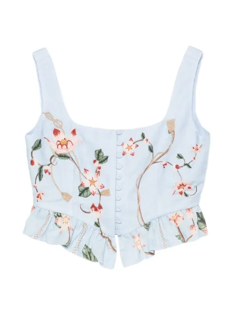 Agua By Agua Bendita Eslabon Navegante cropped top