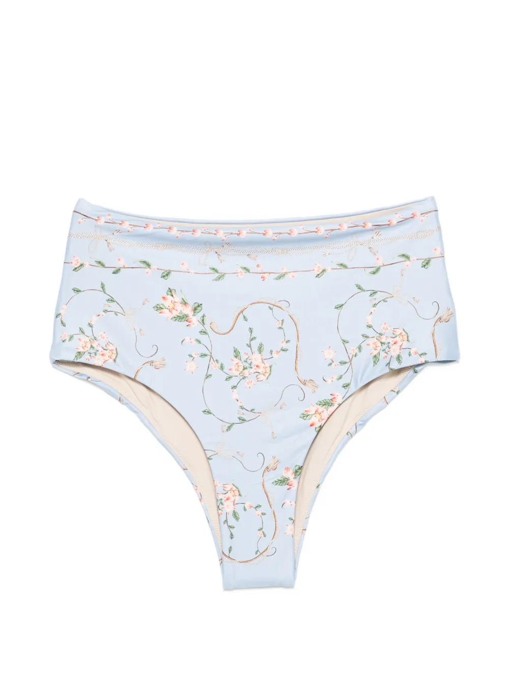 Agua By Agua Bendita Magenta Navegante floral-print bikini bottoms - Blu