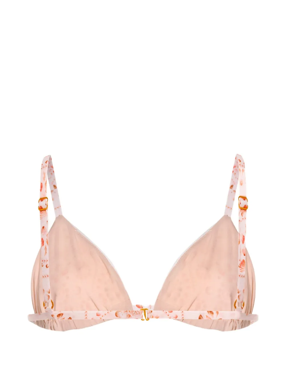 Agua By Agua Bendita Tulua shell-print bikini top Roze