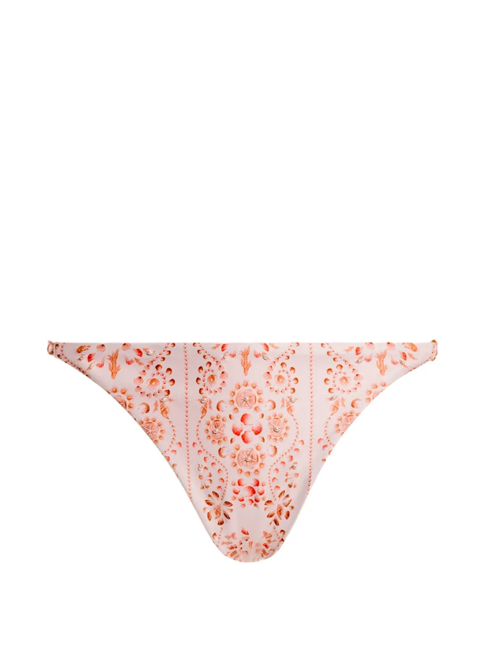 Agua By Agua Bendita Palmira Bikinihöschen mit Blumenprint - Weiß