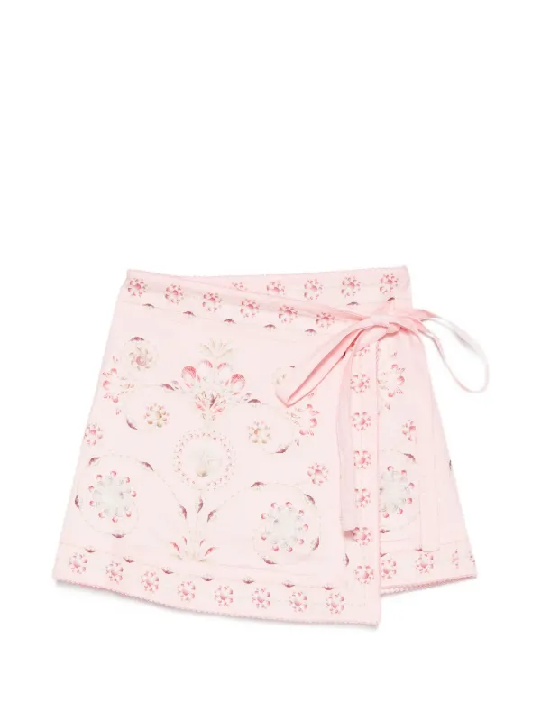 Agua by Agua Bendita Luna Playa Pareo Mini in Pink