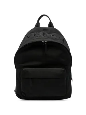 Roberto Cavalli Mirror Snake-plaque Leather Backpack | Black