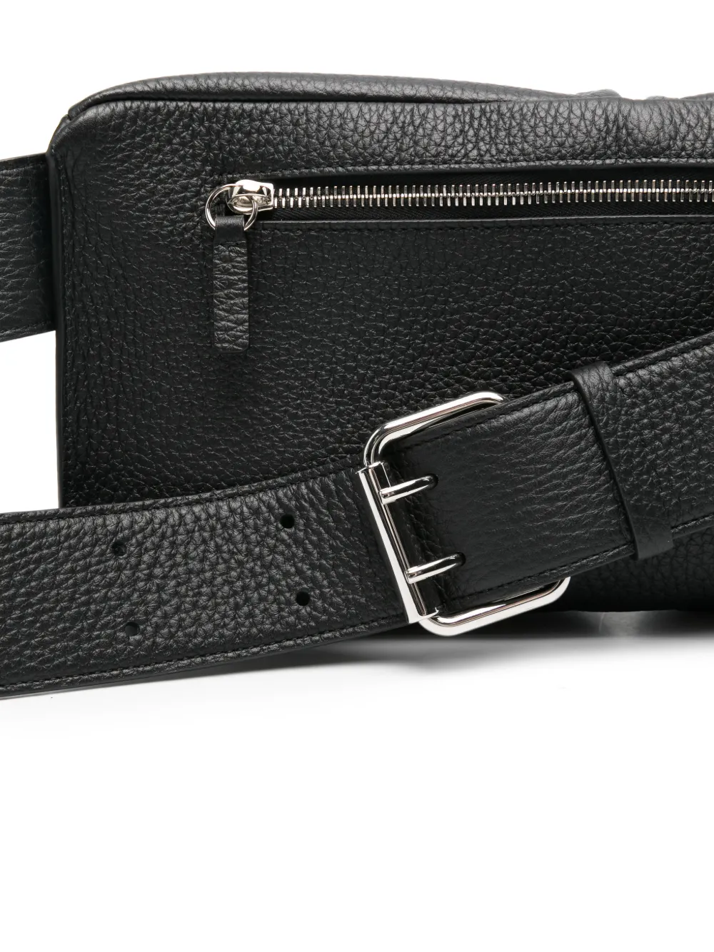 Givenchy Fold heuptas van bewerkt leer Zwart