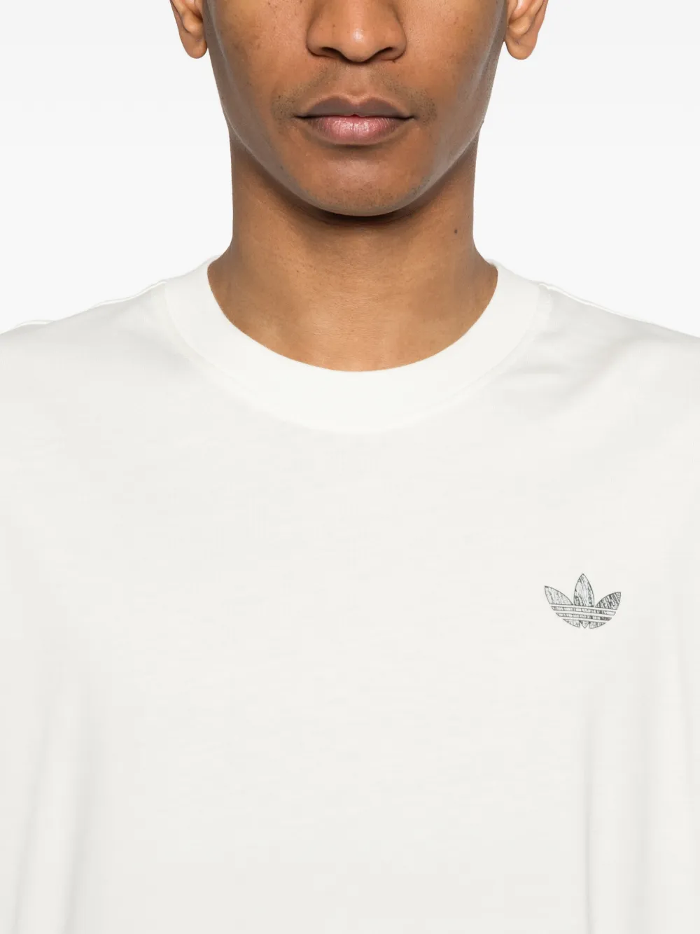 adidas T-shirt met grafische print Beige
