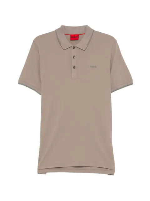 HUGO logo-printed polo shirt 