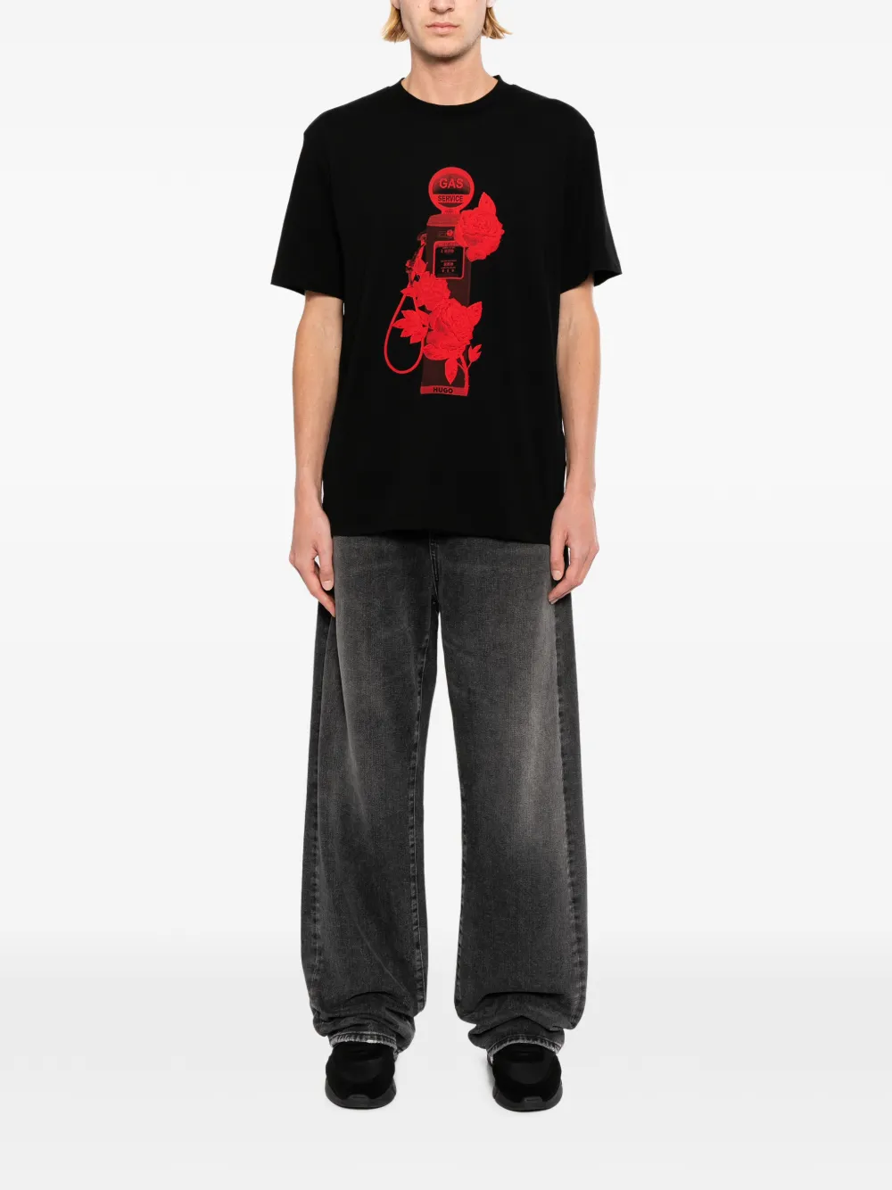 HUGO футболка с графичным принтом | Футболки