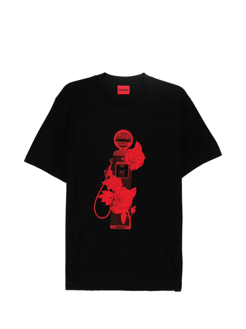 HUGO 디커드 그래픽 티셔츠 | 블랙 | Image 1
