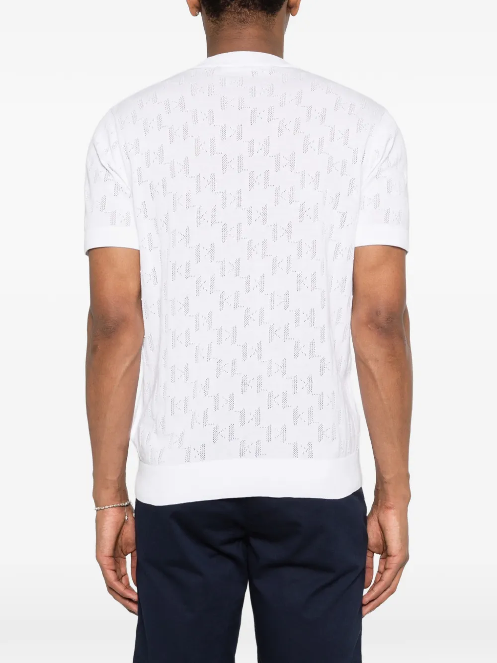 Karl Lagerfeld T-shirt met logo Wit