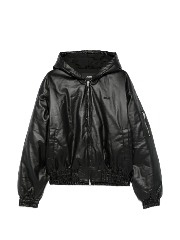 ☆AOOS HOODED BOMBER JACKET XL☆ ALIS Jaqueta Bomber Com Capuz e Zíper | Preto | FARFETCH BR