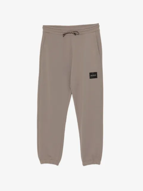 HUGO pantalon à lien de resserrage et écusson à logo