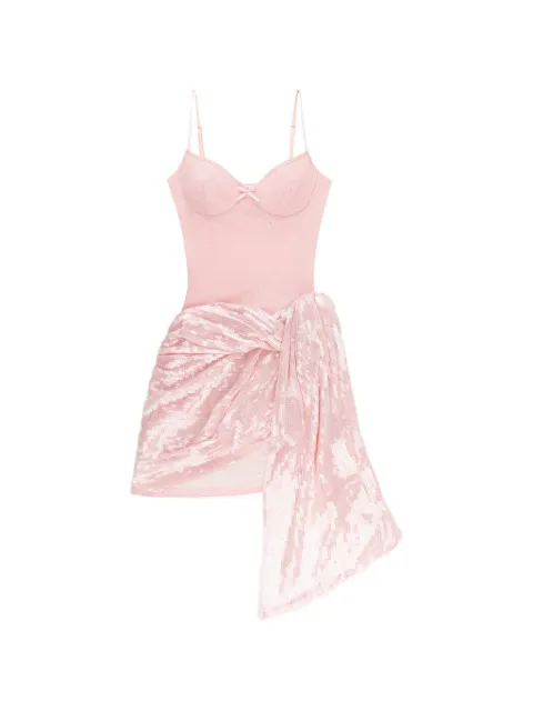 AREA Ballerina sequin-embellished dress