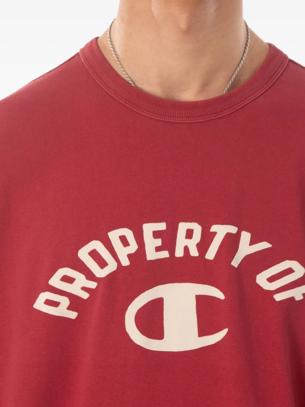 Champion T-shirt met logodetail Rood