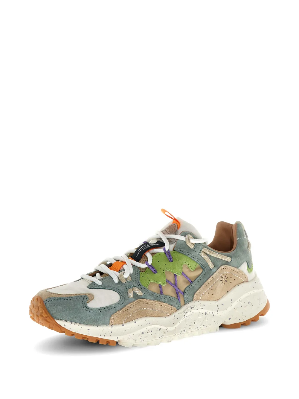 FLOWER MOUNTAIN Nubuck leren sneakers Blauw