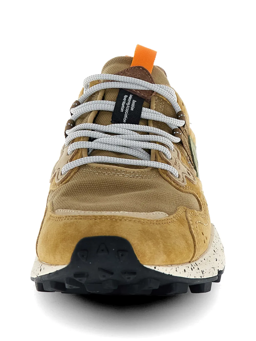 FLOWER MOUNTAIN Nubuck leren sneakers Beige