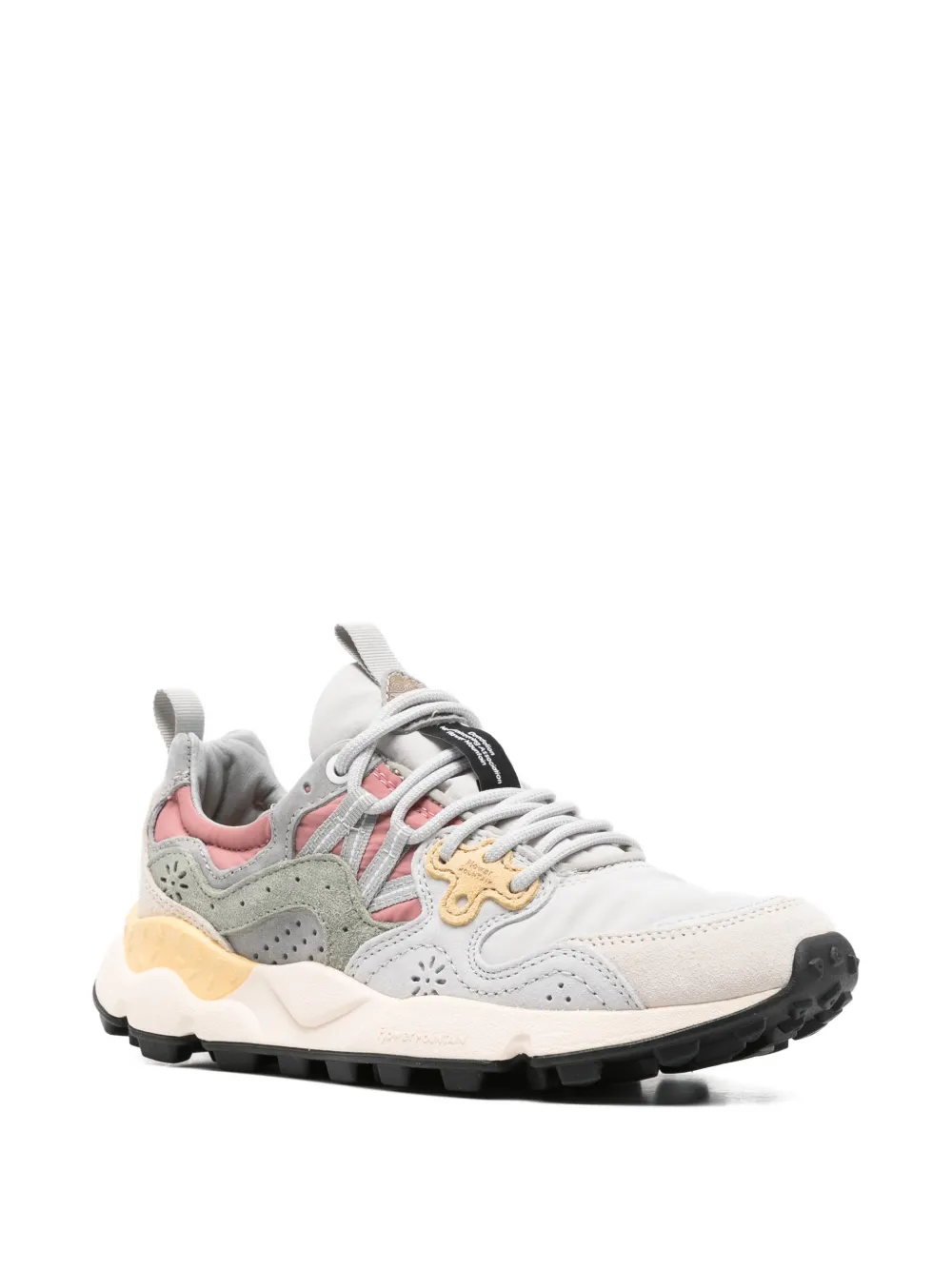 FLOWER MOUNTAIN Nubuck leren sneakers Grijs