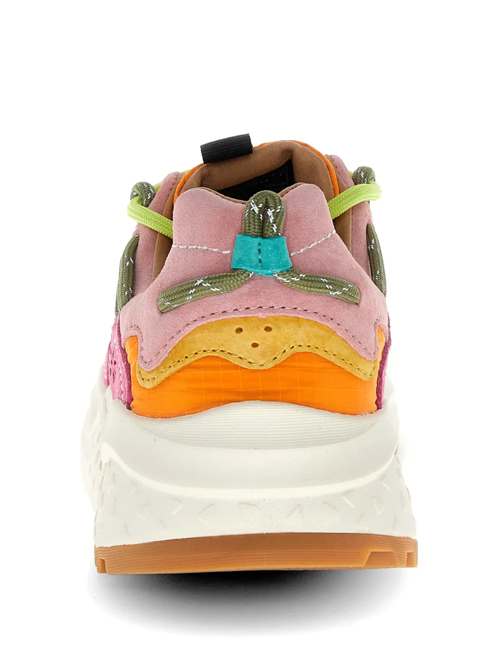 FLOWER MOUNTAIN Nubuck leren sneakers Roze