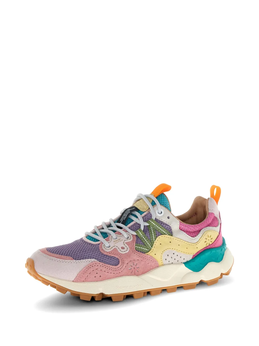 FLOWER MOUNTAIN Nubuck leren sneakers Paars