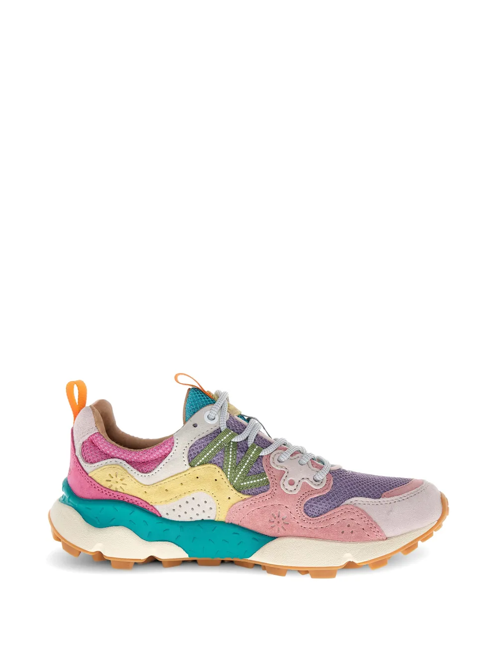 FLOWER MOUNTAIN Nubuck leren sneakers Paars