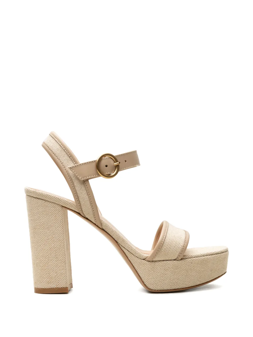 Gianvito Rossi Milos sandalen met plateauzool Beige