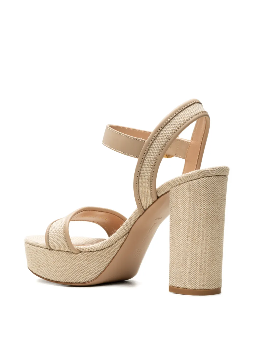 Gianvito Rossi Milos sandalen met plateauzool Beige