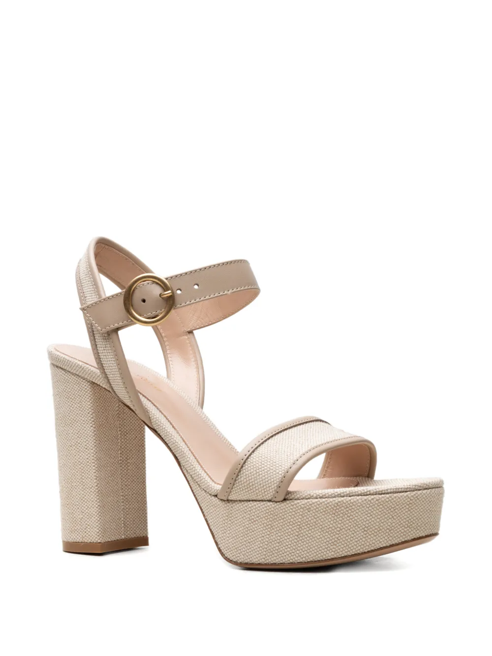 Gianvito Rossi Milos sandalen met plateauzool Beige