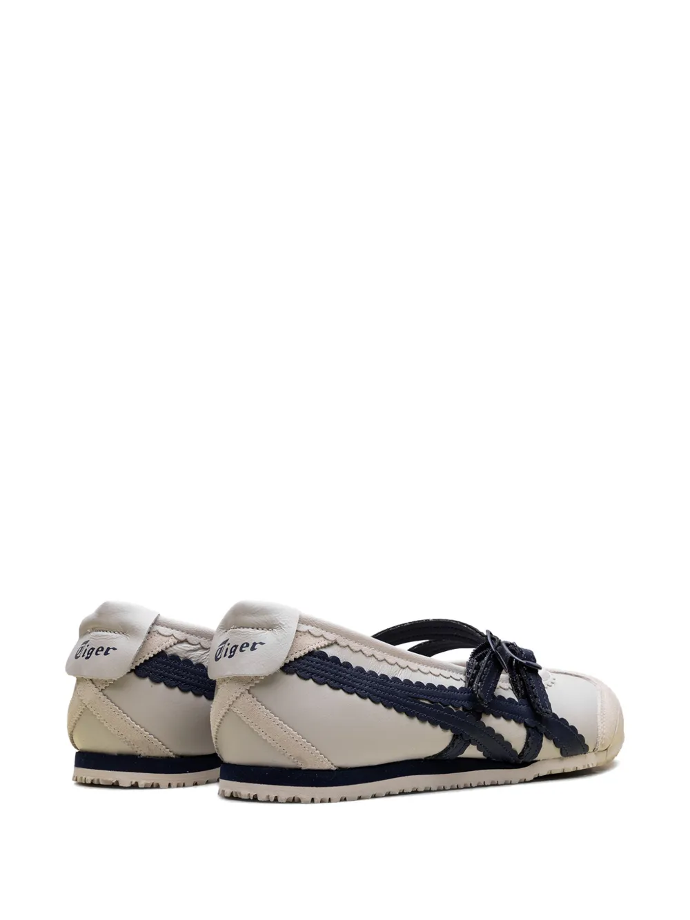 Onitsuka Tiger Mexico 66 gewelfde sneakers met gesp Beige