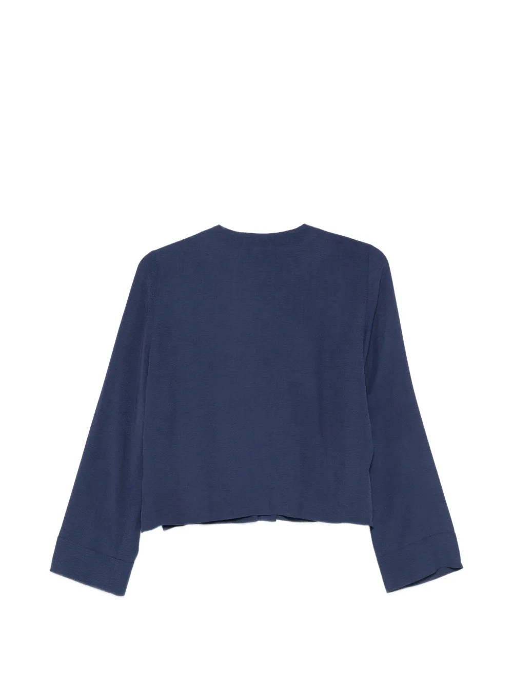 Emporio Armani Kraagloos blouse Blauw