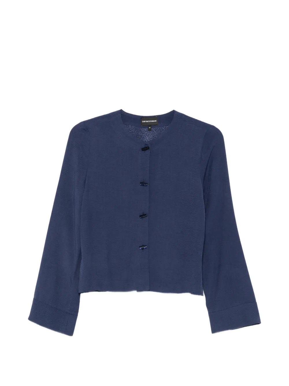 Emporio Armani crew-neck blouse - Blu