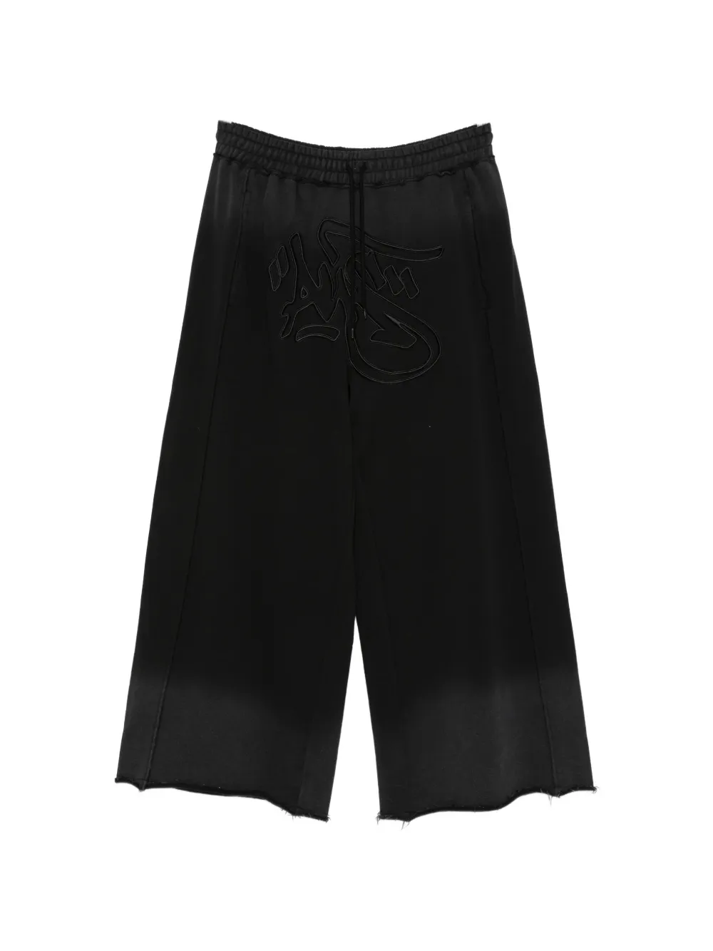 ALIS Mikheil embroidered wide trousers - Nero