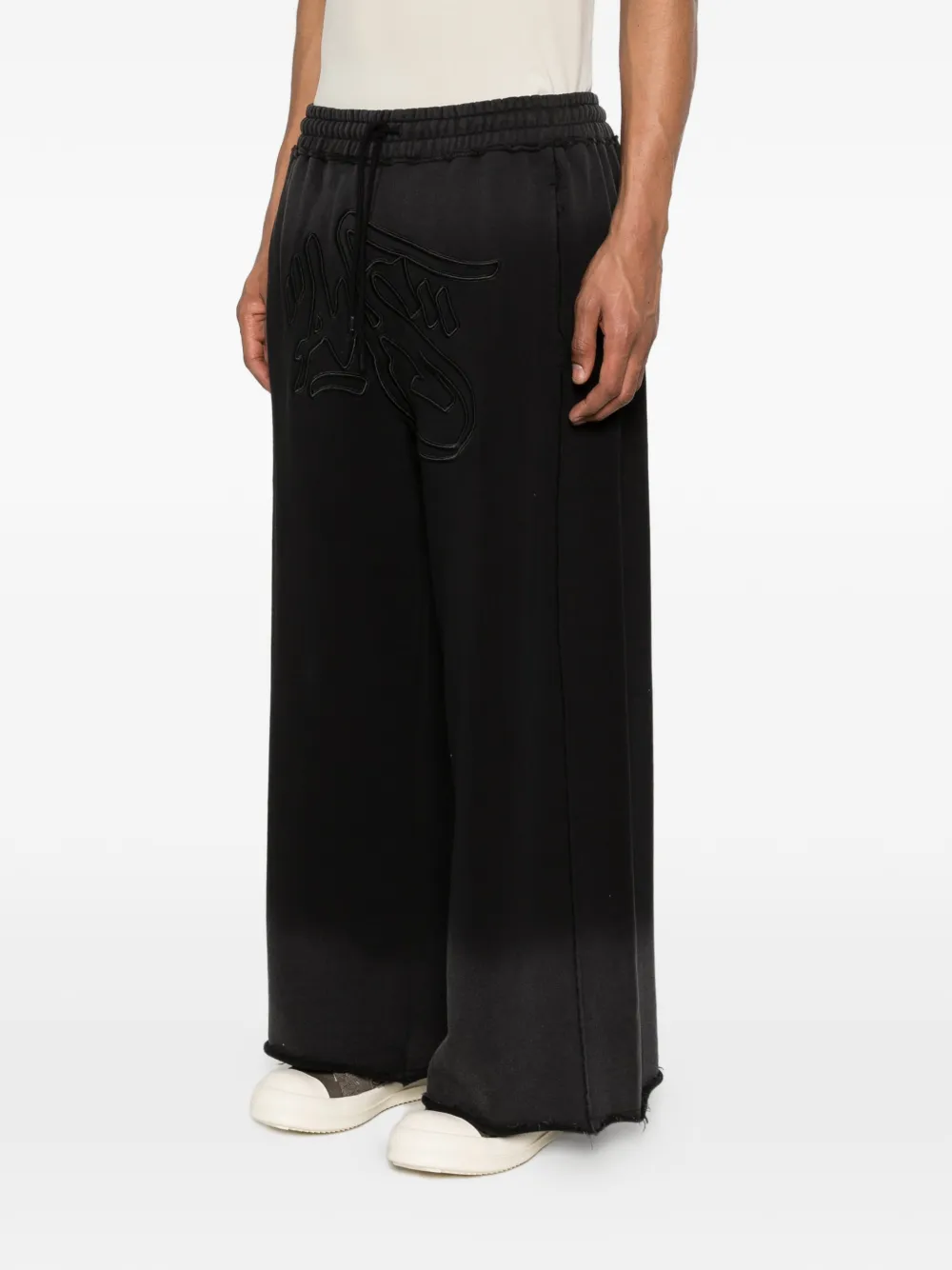  Alis Mikheil Embroidered Wide Trousers - Black 