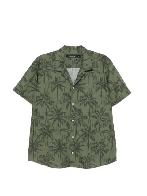 Karl Lagerfeld palm print shirt