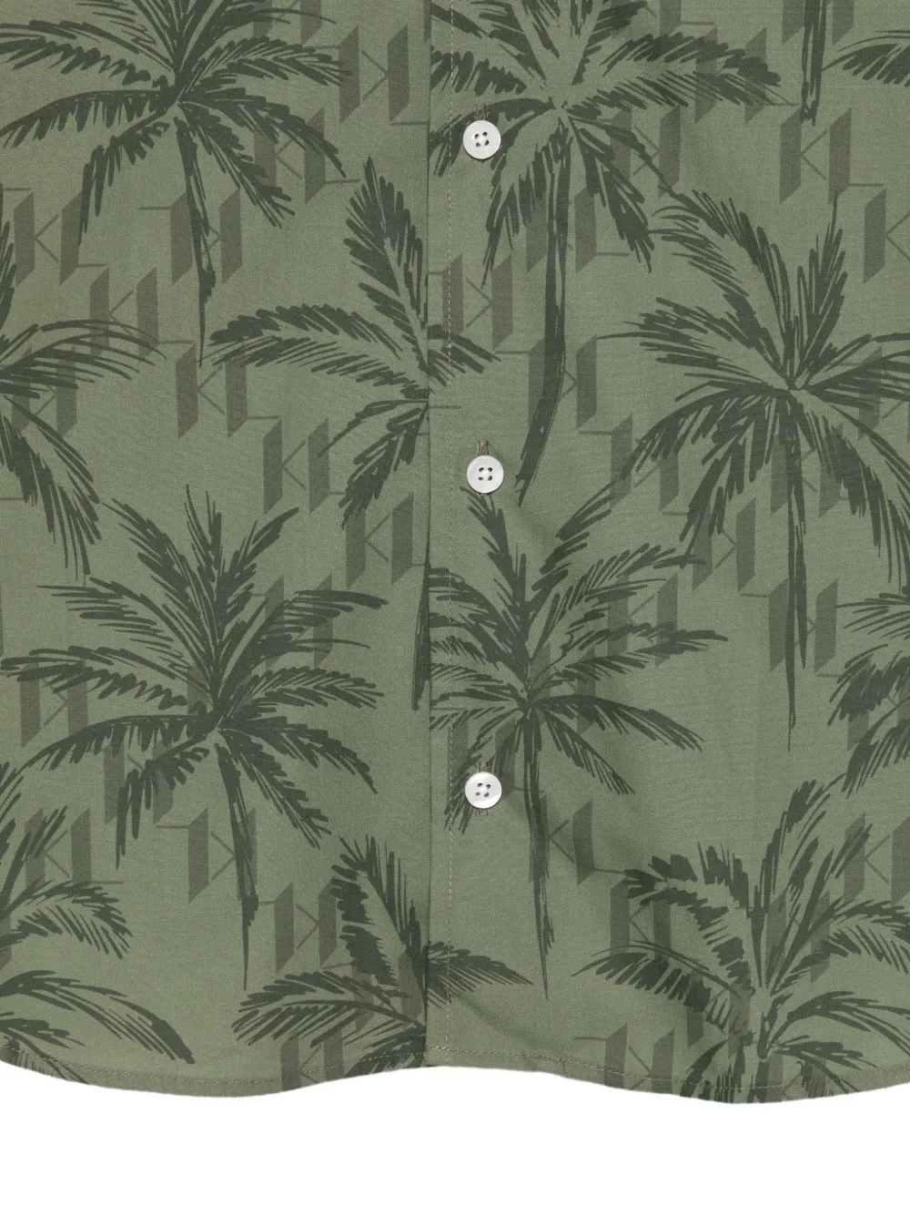 Karl Lagerfeld Overhemd met palmprint Groen