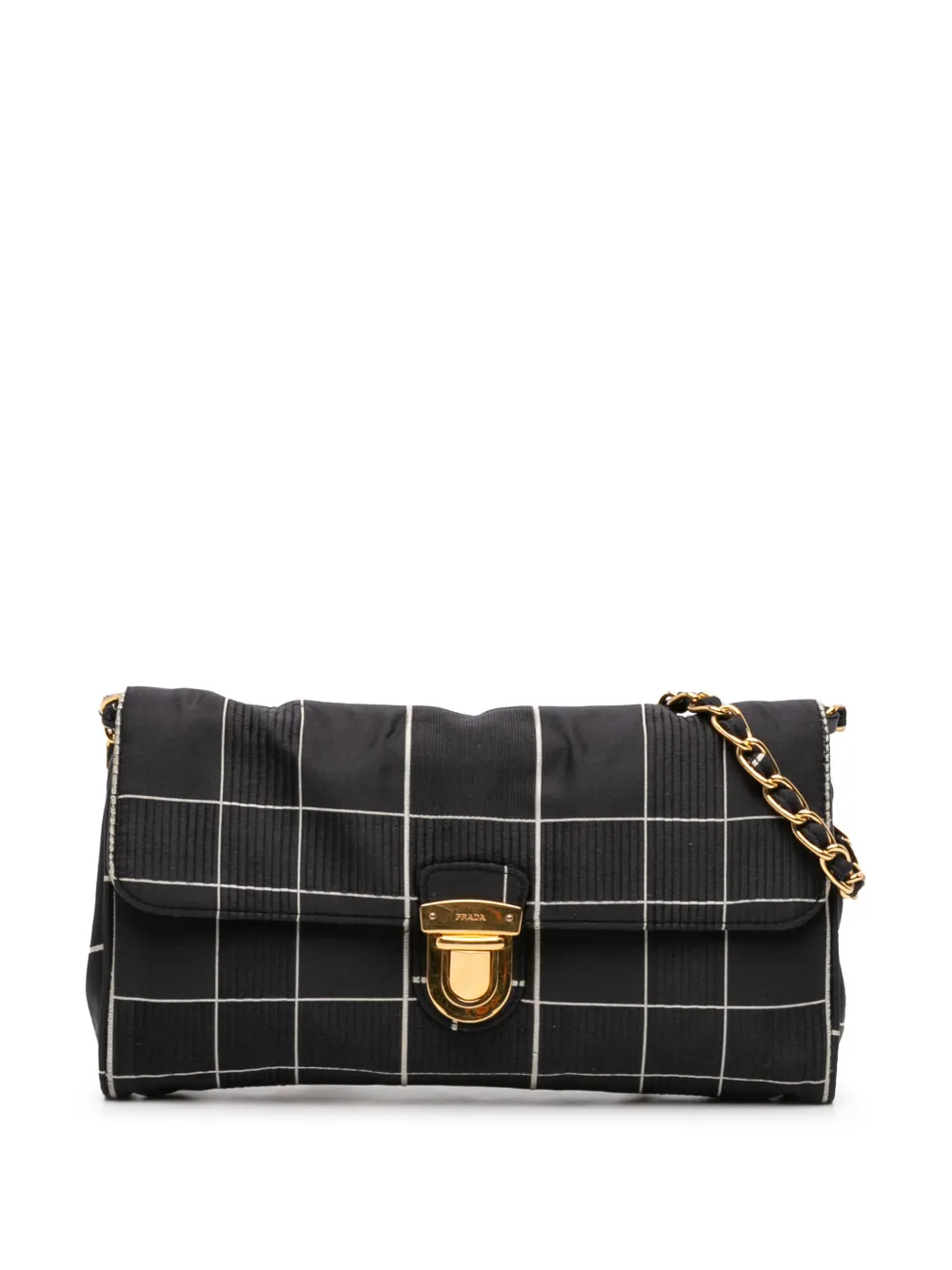 Prada Pre-Owned 2010-2025 Tessuto Chain crossbody bag - Black