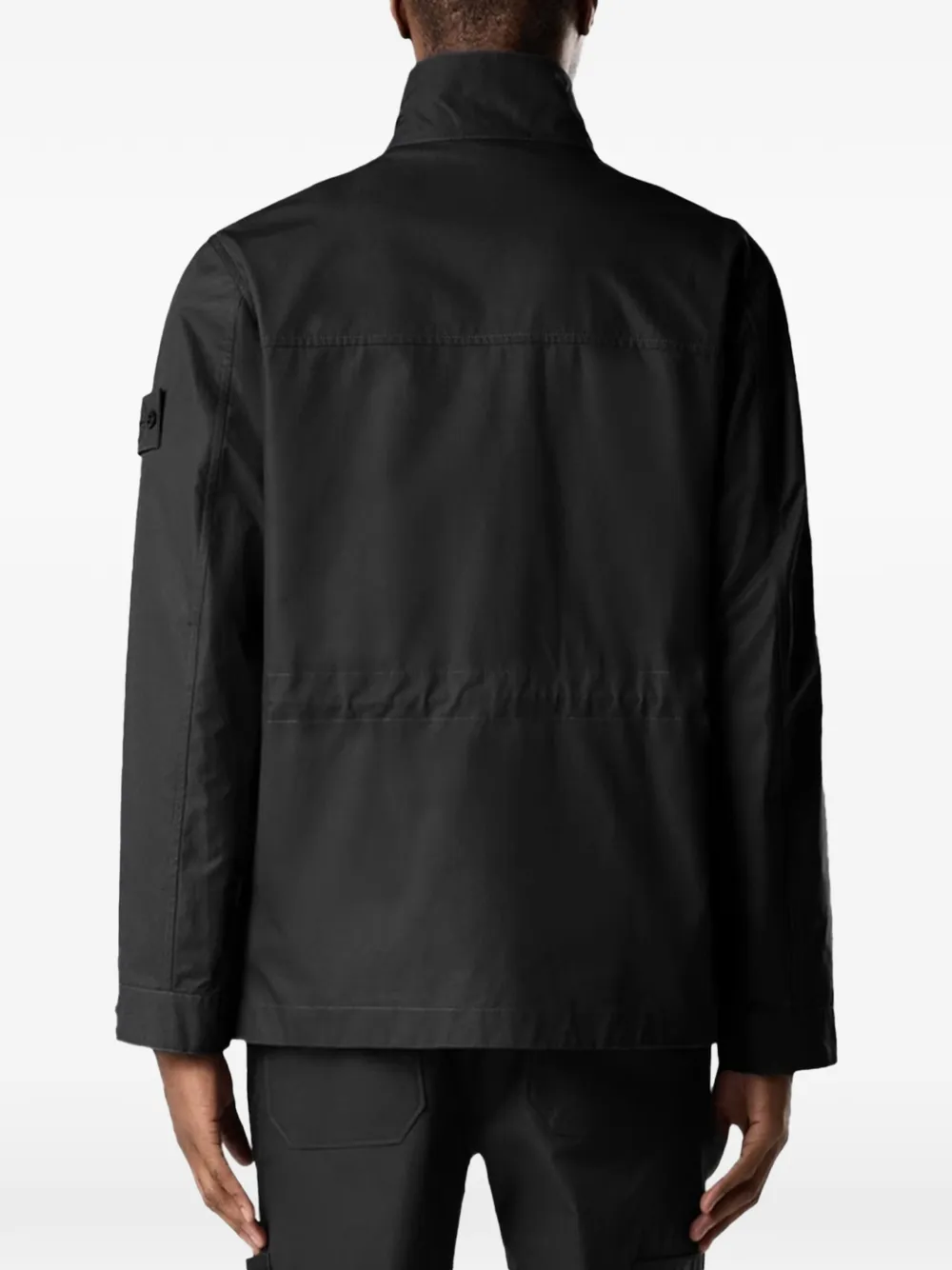 Stone Island 4100035 katoenen canvas_S.I. Ghost jack Zwart