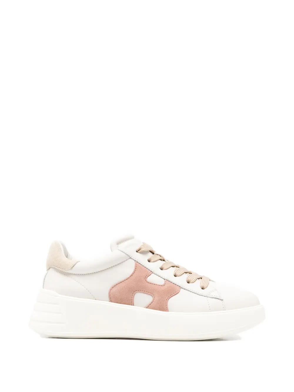 Hogan Rebel leather sneakers - Toni neutri
